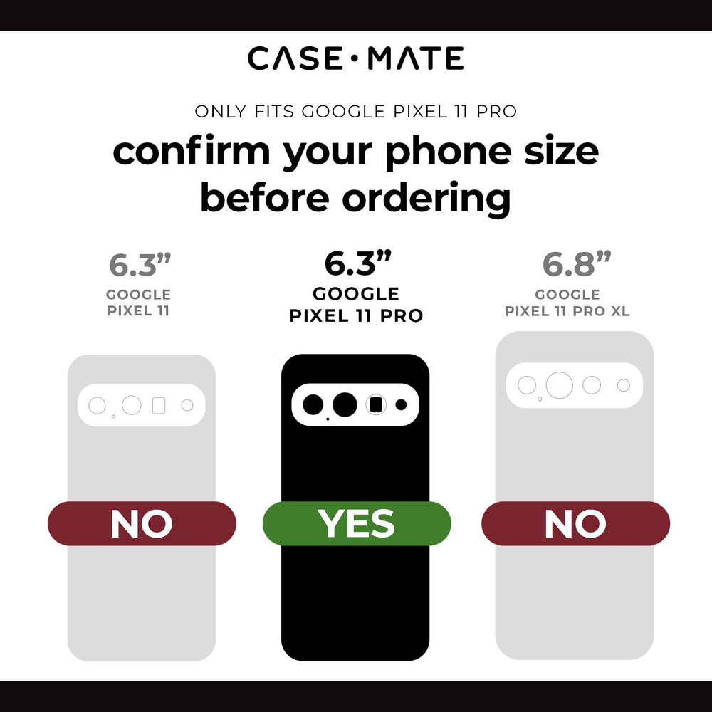 Only Fits Google Pixel 11 Pro, confirm your phone size before ordering, 6.3 " Google Pixel 11 pro