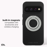 Built-in magnets compatible with accessories and wireless charging