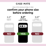 Only Fits Google Pixel 11 Pro, confirm your phone size before ordering, 6.3 " Google Pixel 11 Pro
