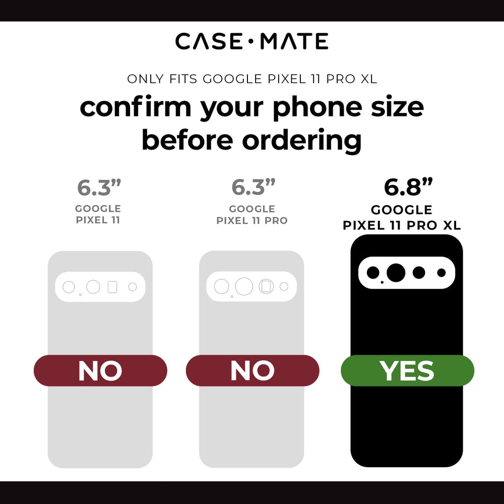 Only Fits Google Pixel 11 Pro XL, confirm your phone size before ordering, 6.8 " Google Pixel 11 Pro XL