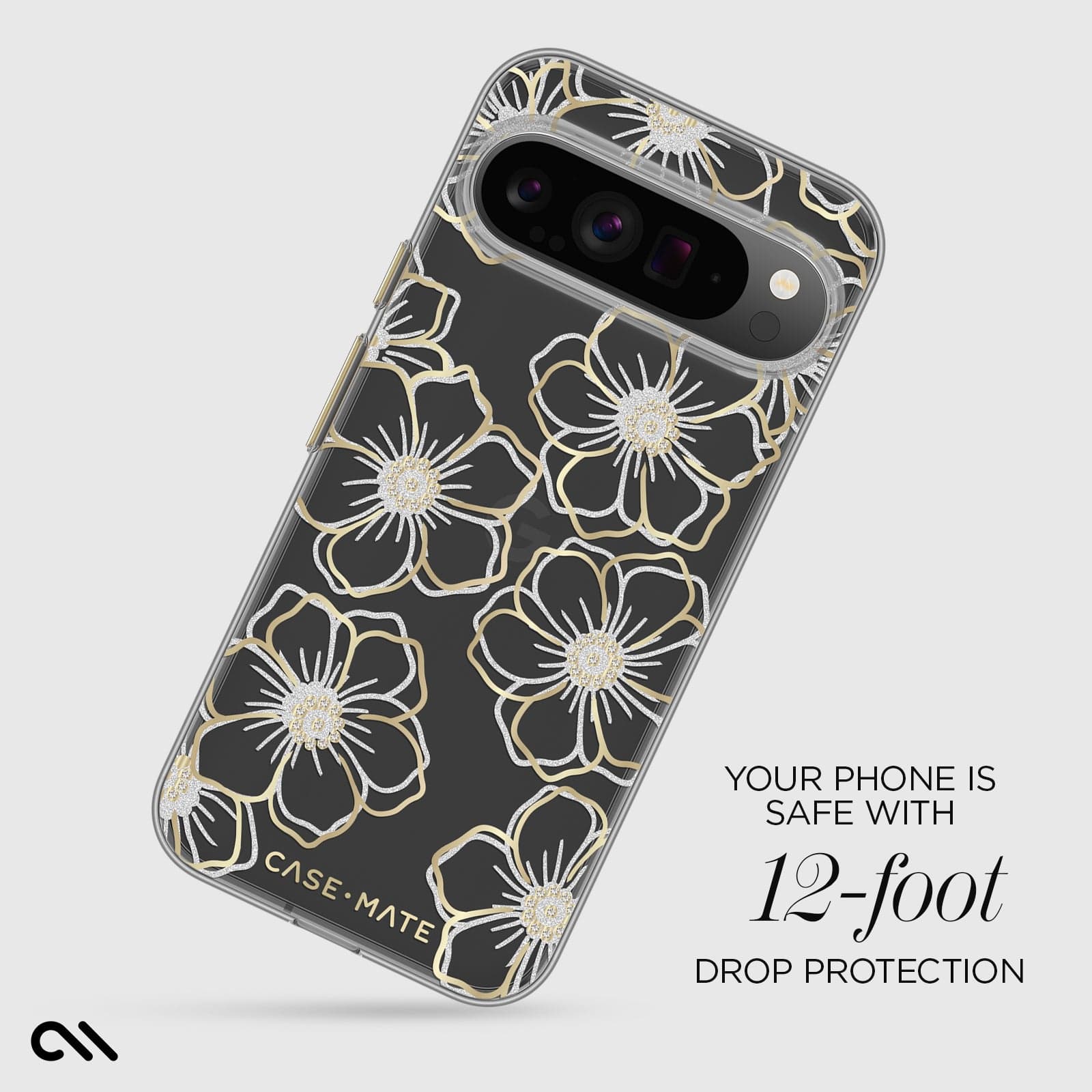 Your phone is safe with 12 foot drop protection