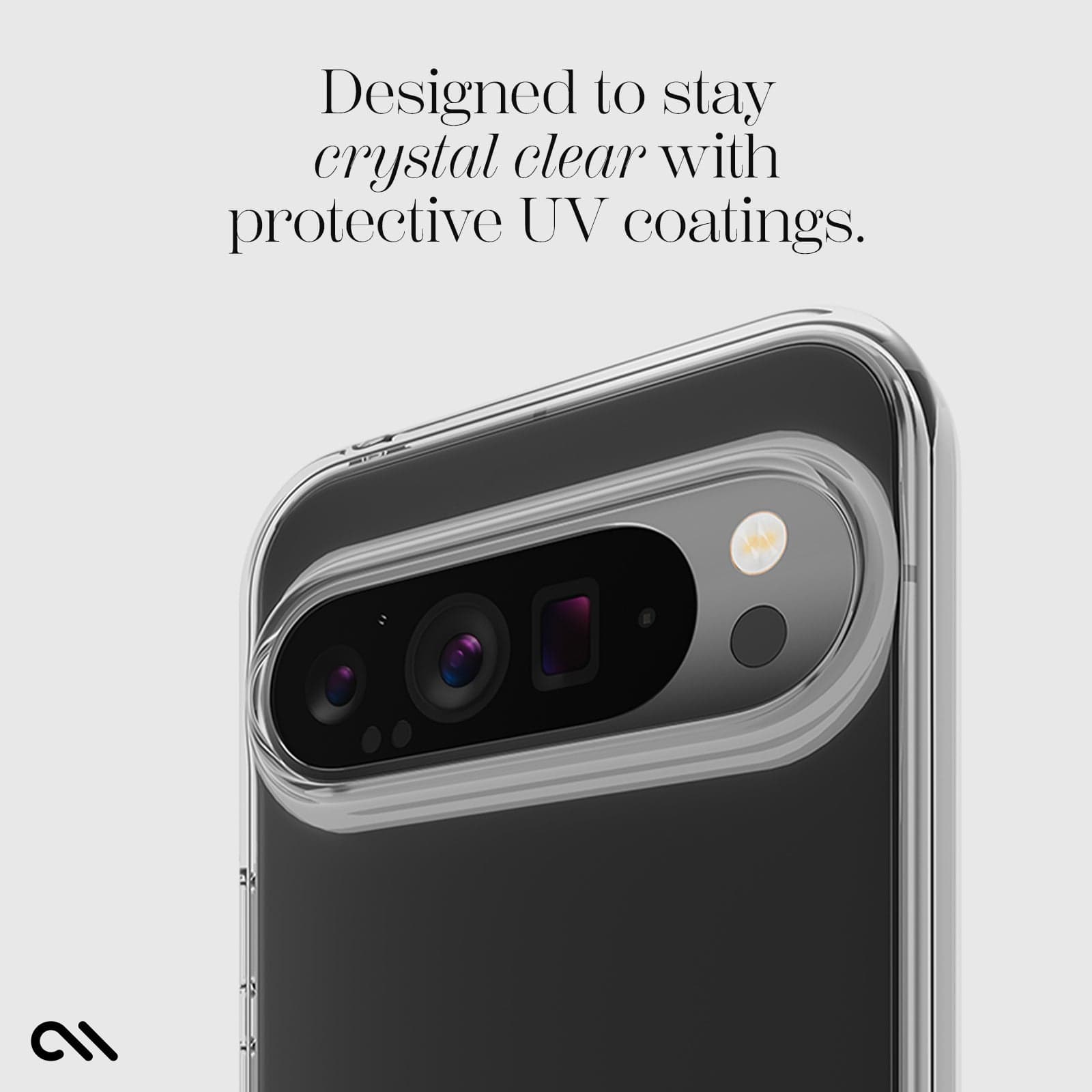 DESIGNED TO STAY CRYSTAL CLEAR WITH PROTECTIVE UV COATINGS 