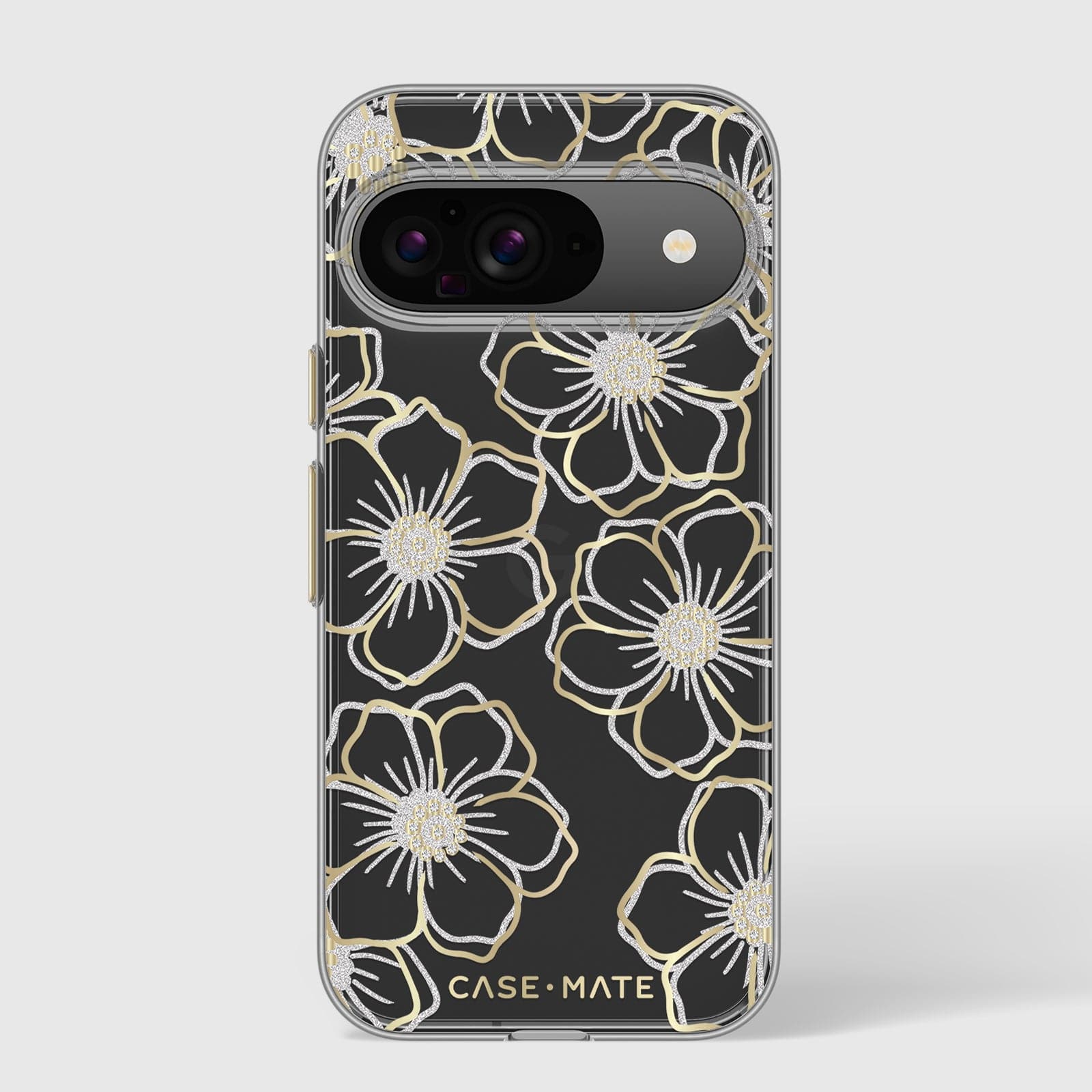 Floral Gems (Gold) - Pixel 9 / 9 Pro