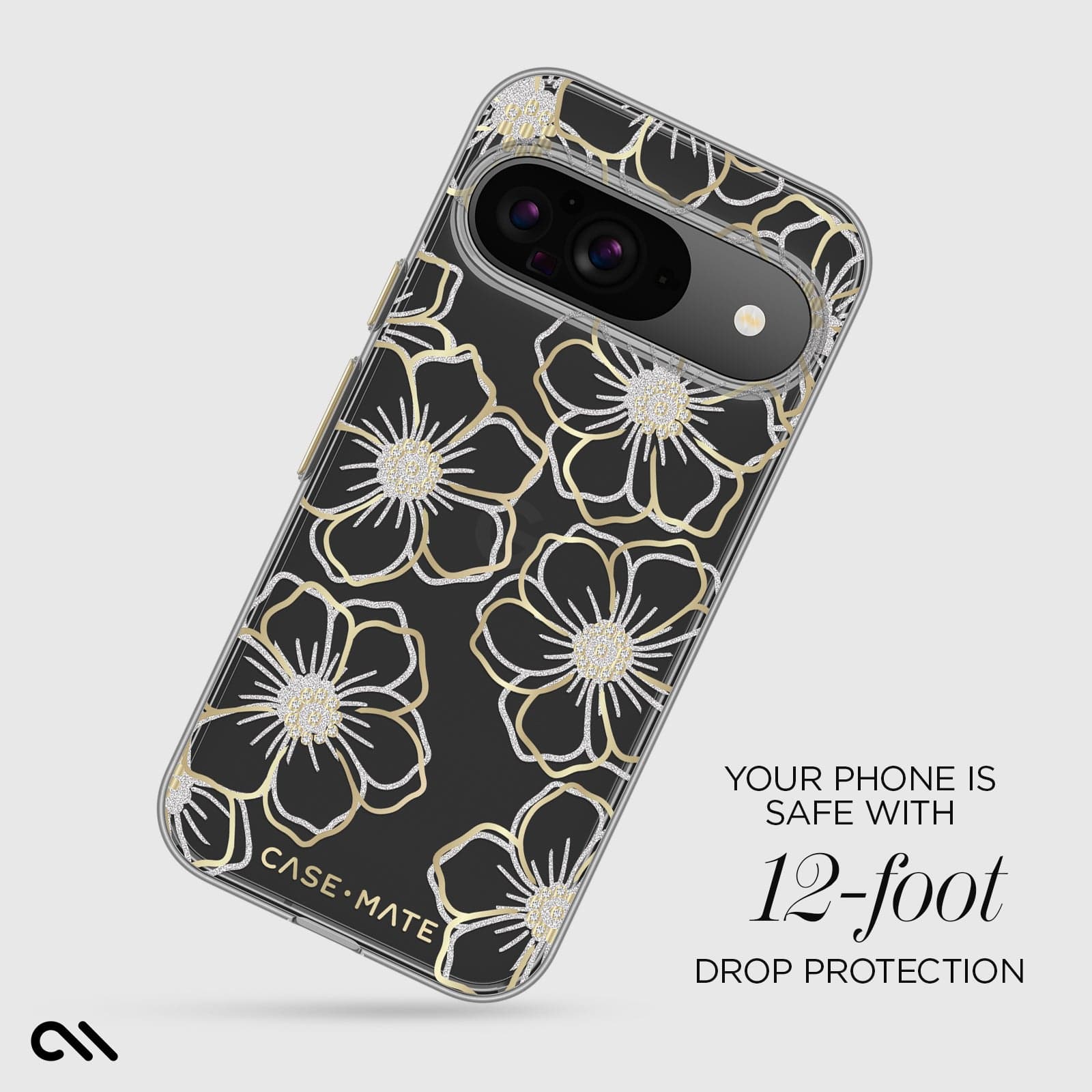 Your phone is safe with 12 foot drop protection