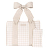 Latte Gingham Bow