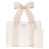 Jelly Tote Latte Gingham Bow
#color_latte gingham bow