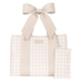 #color_latte gingham bow