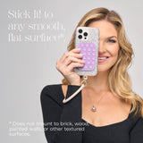 Stick It! to any smooth flat surface. Does not mount to brick, wood, painted walls, or other textured surfaces #color_lavender