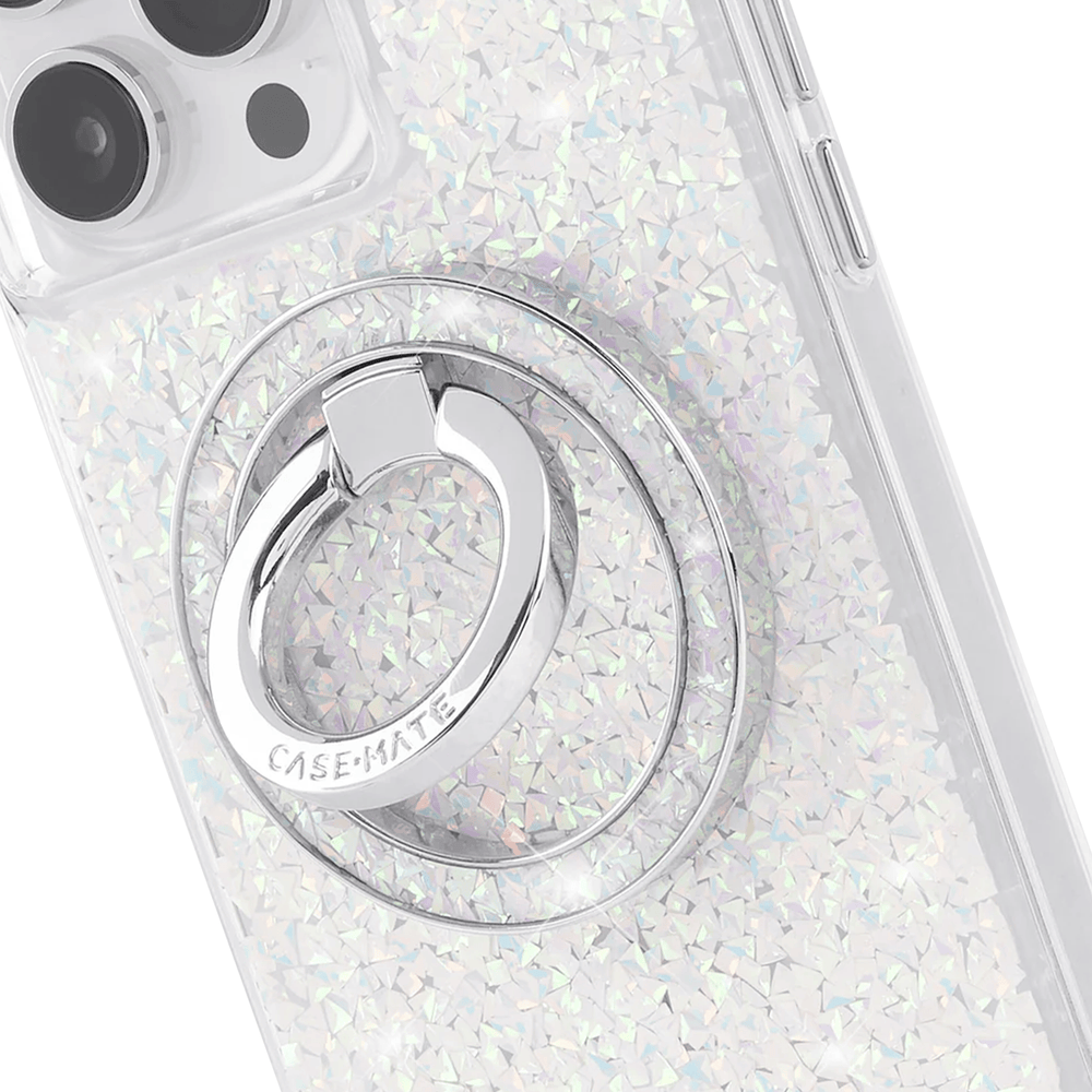 Smartphone with a glittery case and ring holder on a white background
#color_twinkle diamond