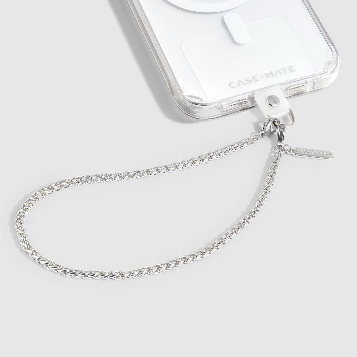 Case-Mate Phone Strap Beaded Wristlet - Dainty Silver Chain