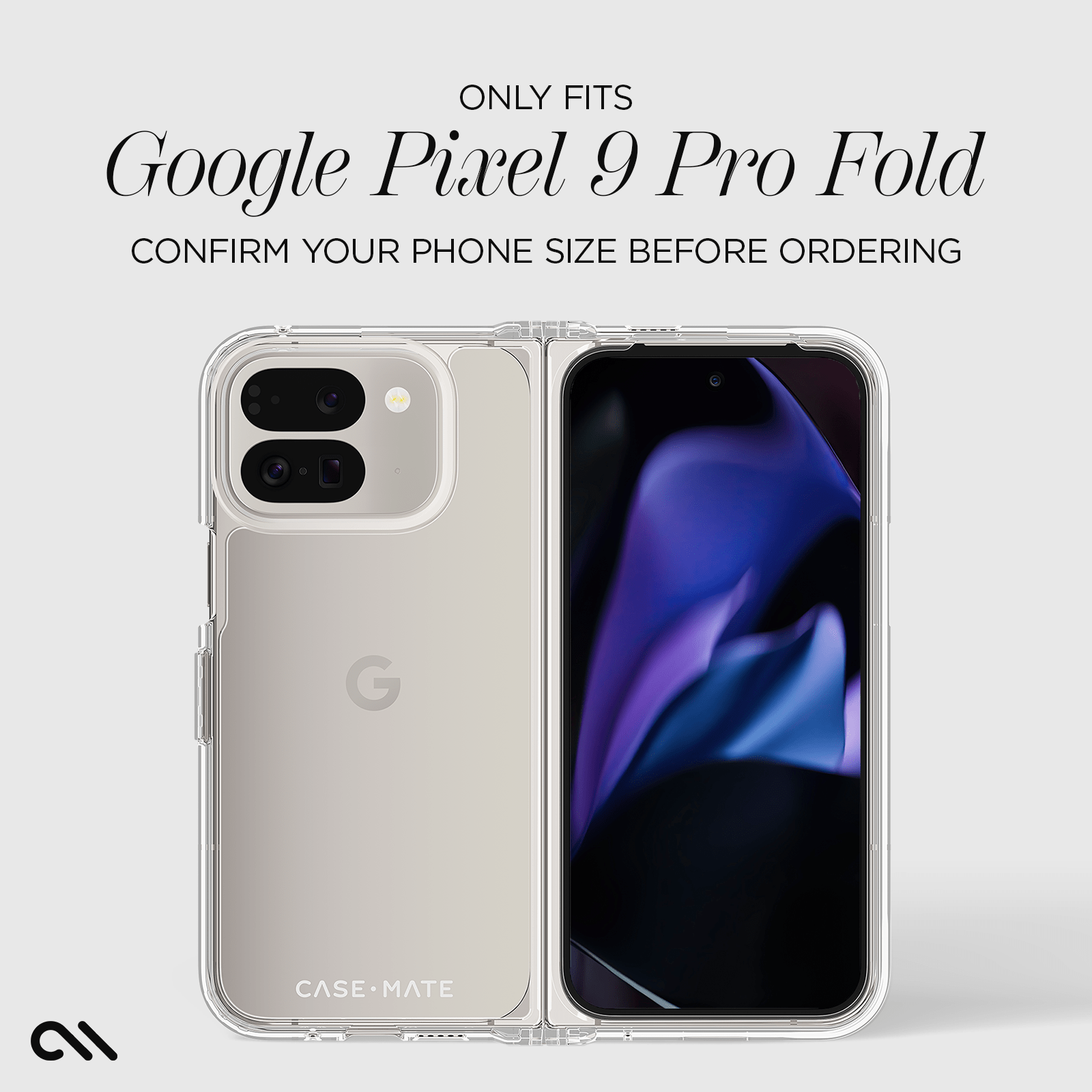 ONLY FITS GOOGLE PIXEL 9 PRO FOLD. CONFIRM YOUR DEVICE SIZE BEFORE ORDERING 