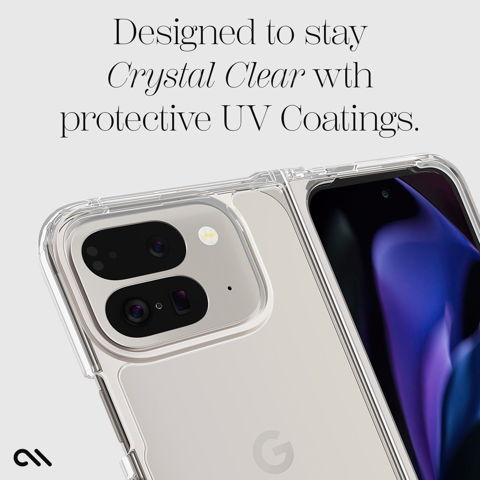 DESIGNED TO STAY CRYSTAL CLEAR WITH PROTECTIVE UV COATINGS