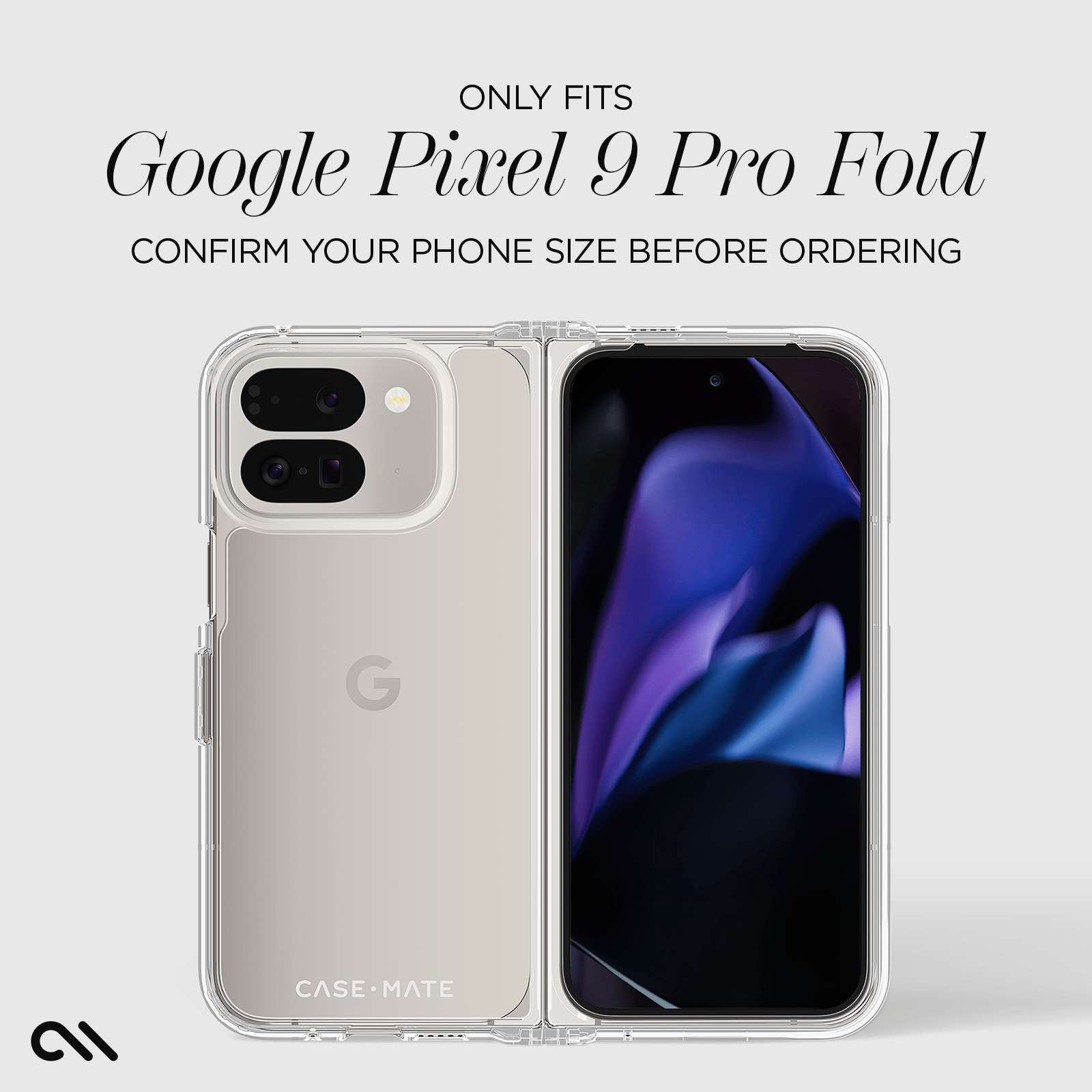 ONLY FITS GOOGLE PIXEL 9 PRO FOLD. CONFIRM YOUR PHONE SIZE BEFORE ORDERING