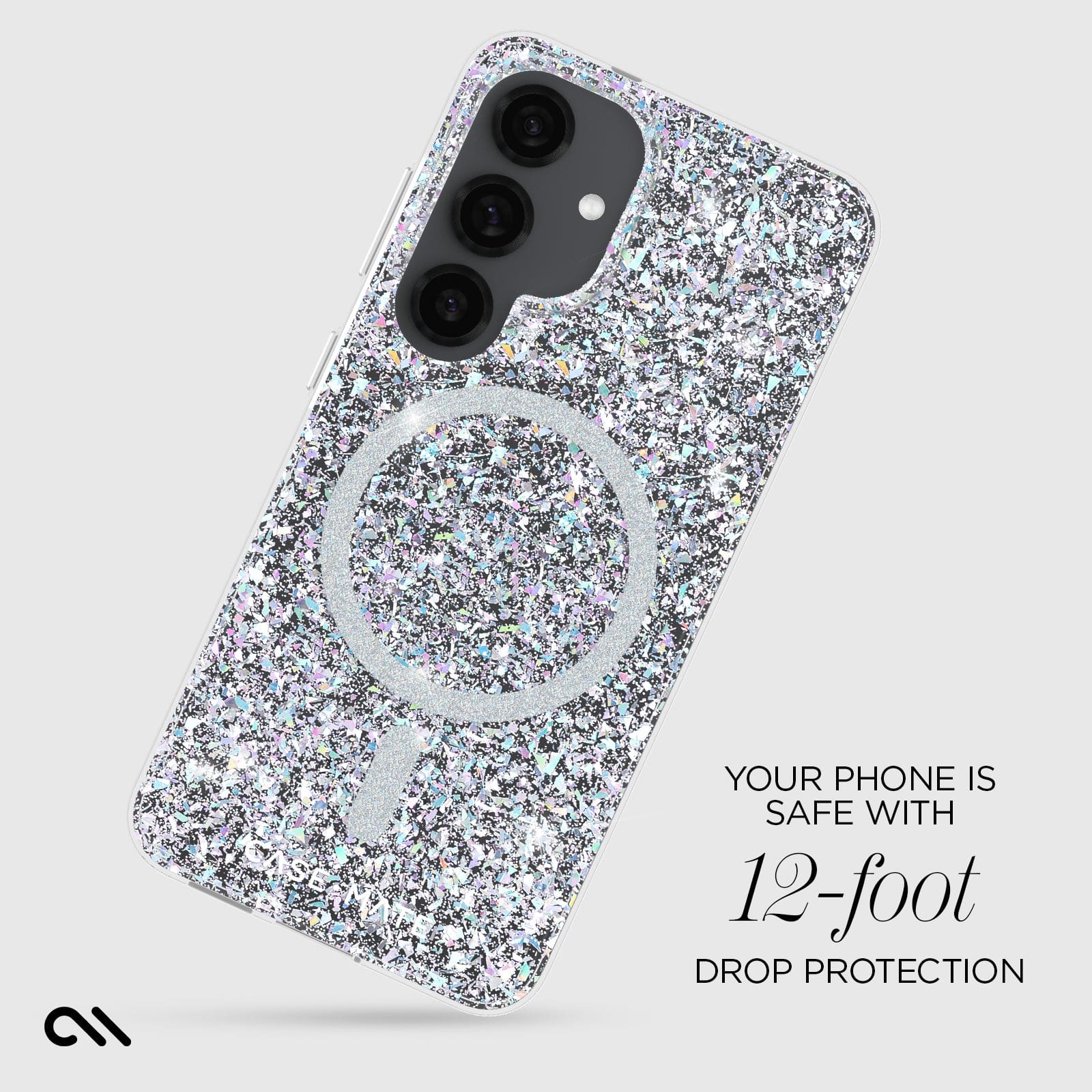 YOUR PHONE IS SAFE WITH 12 FOOT DROP PROTECTION