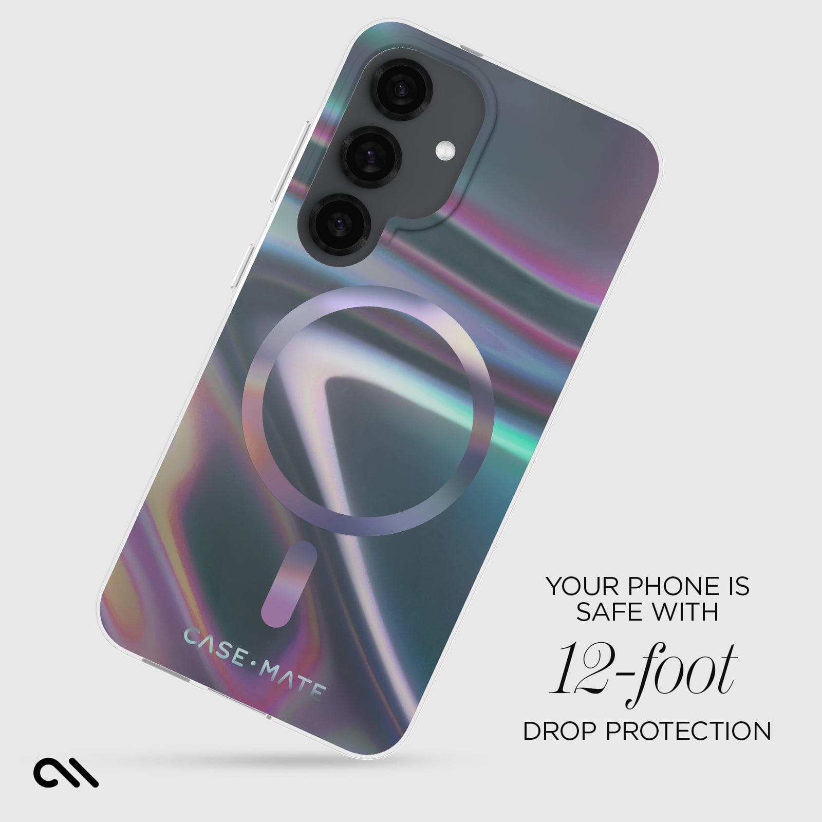 YOUR PHONE IS SAFE WITH 12 FOOT DROP PROTECTION