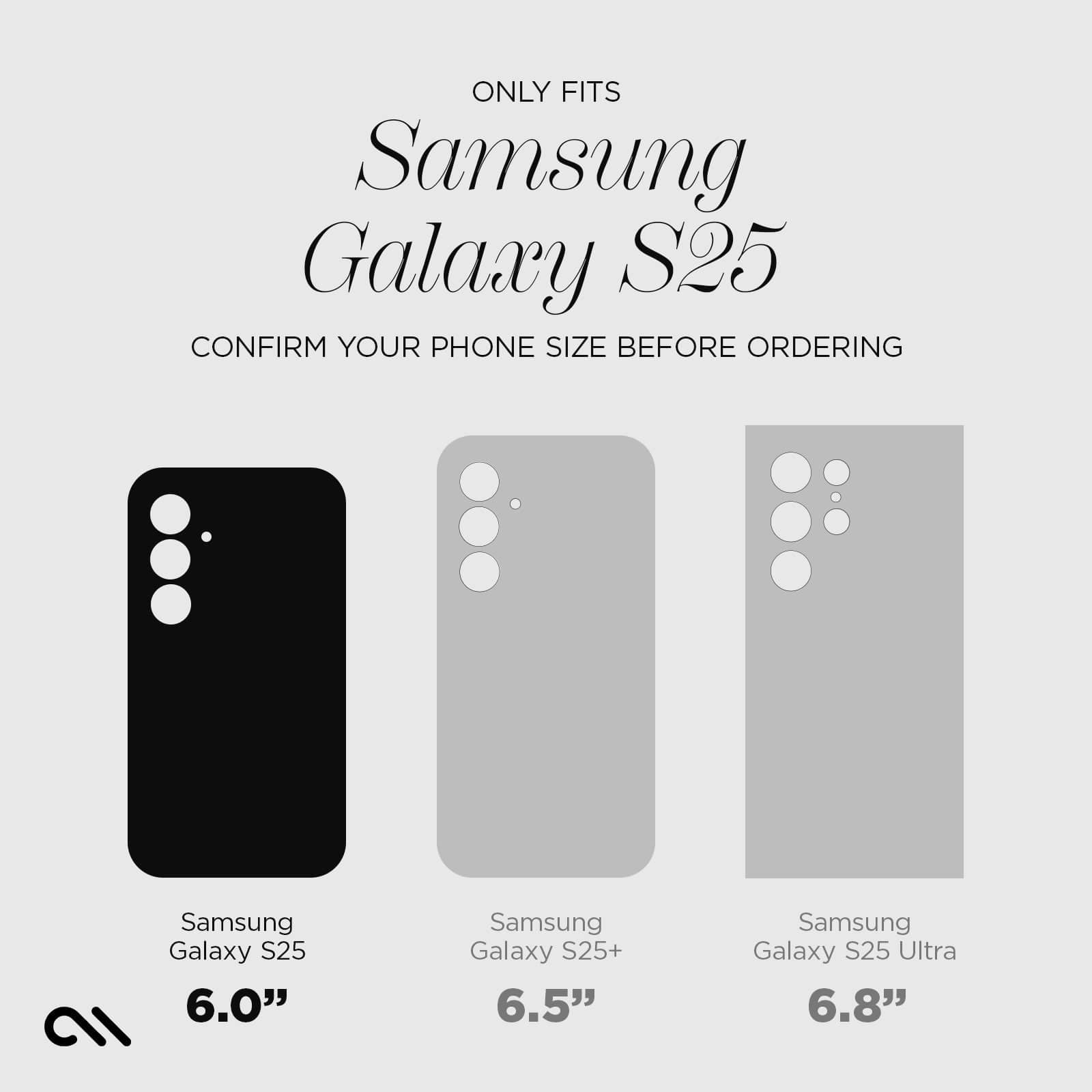 ONLY SAMSUNG GALAXY S25 CONFIRM YOUR PHONE SIZE BEFORE ORDERING