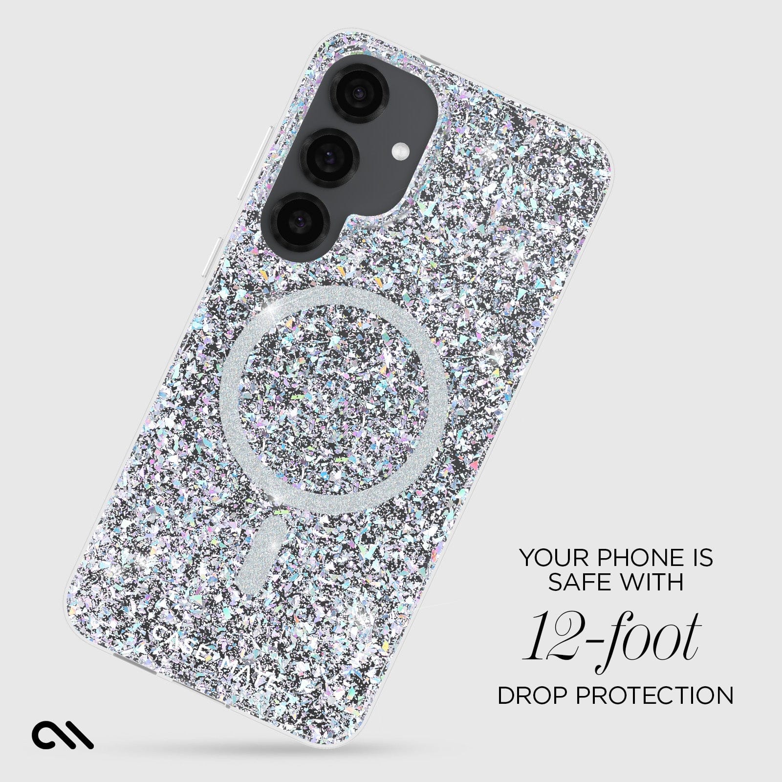 YOUR PHONE IS SAFE WITH 12 FOOT DROP PROTECTION