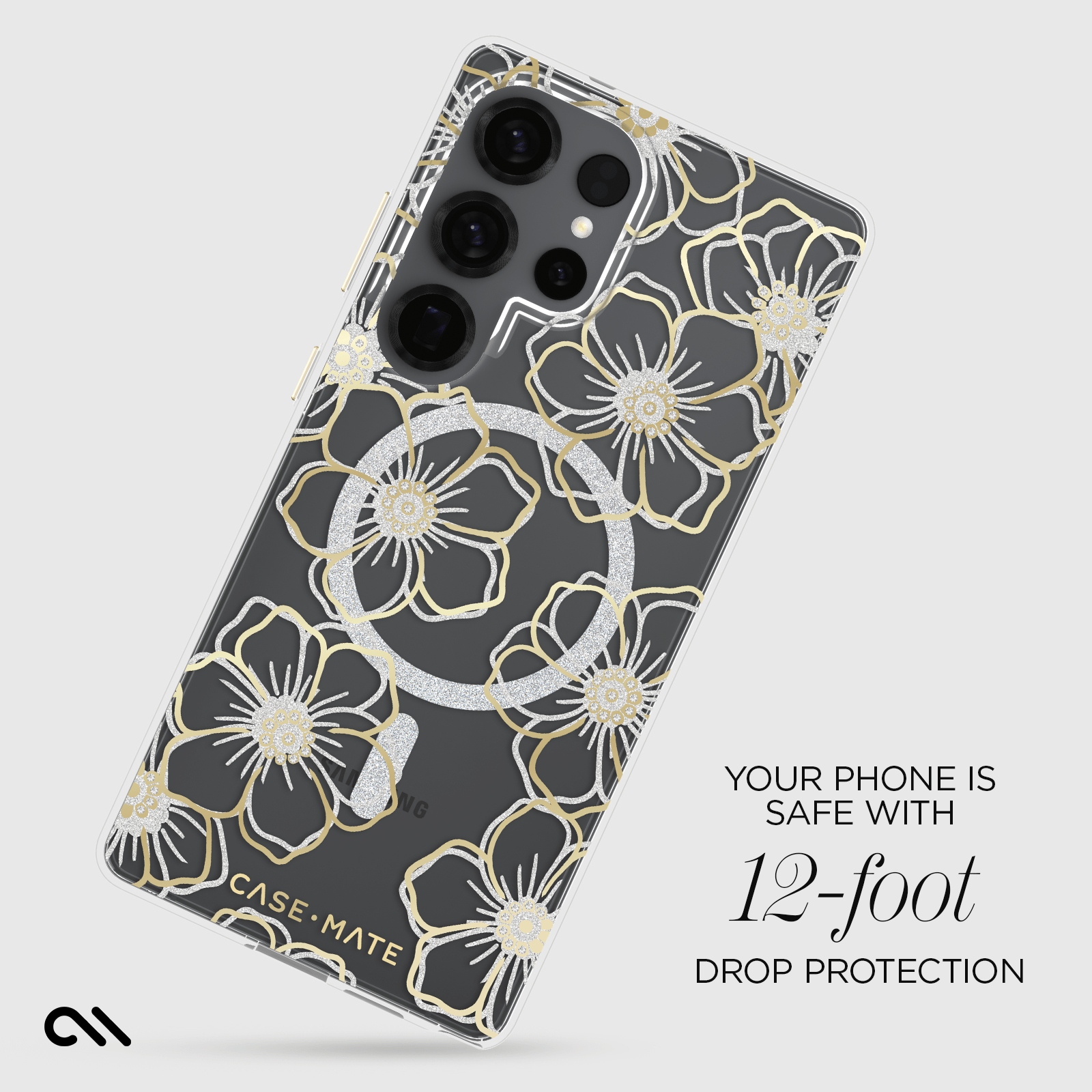 Floral Gems with Magnet Galaxy S25 Ultra