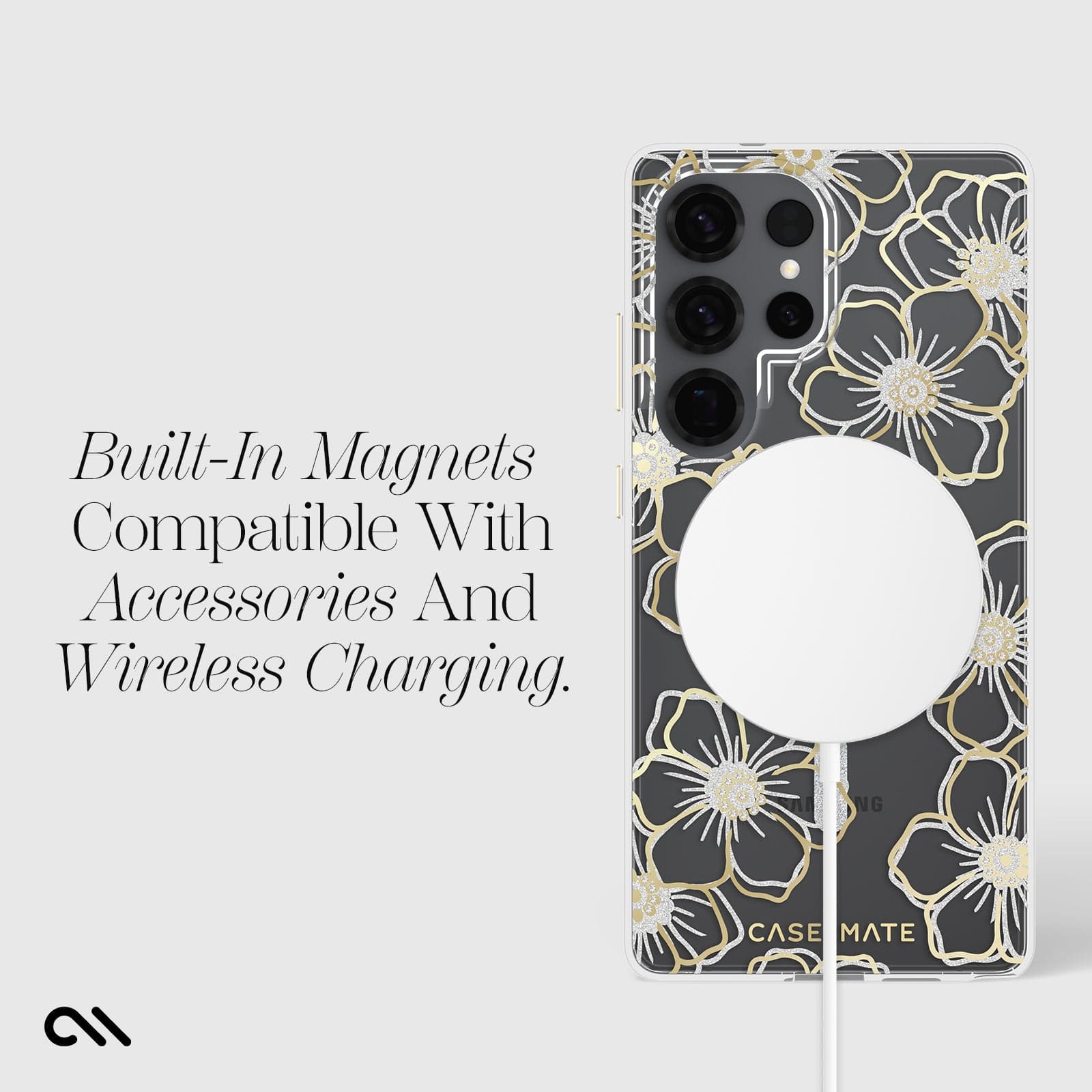 Floral Gems with Magnet Galaxy S25 Ultra - Thumbnail 4