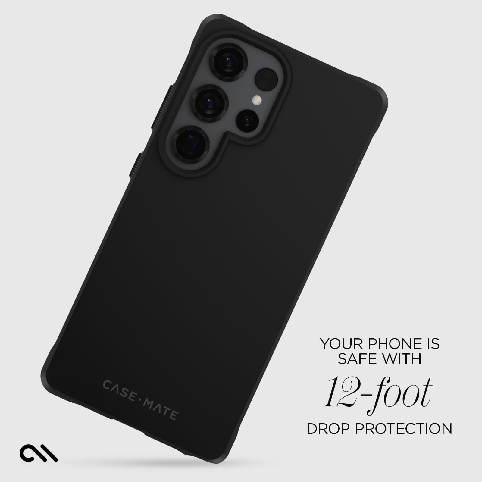 YOUR PHONE IS SAFE WITH 12 FOOT DROP PROTECTION