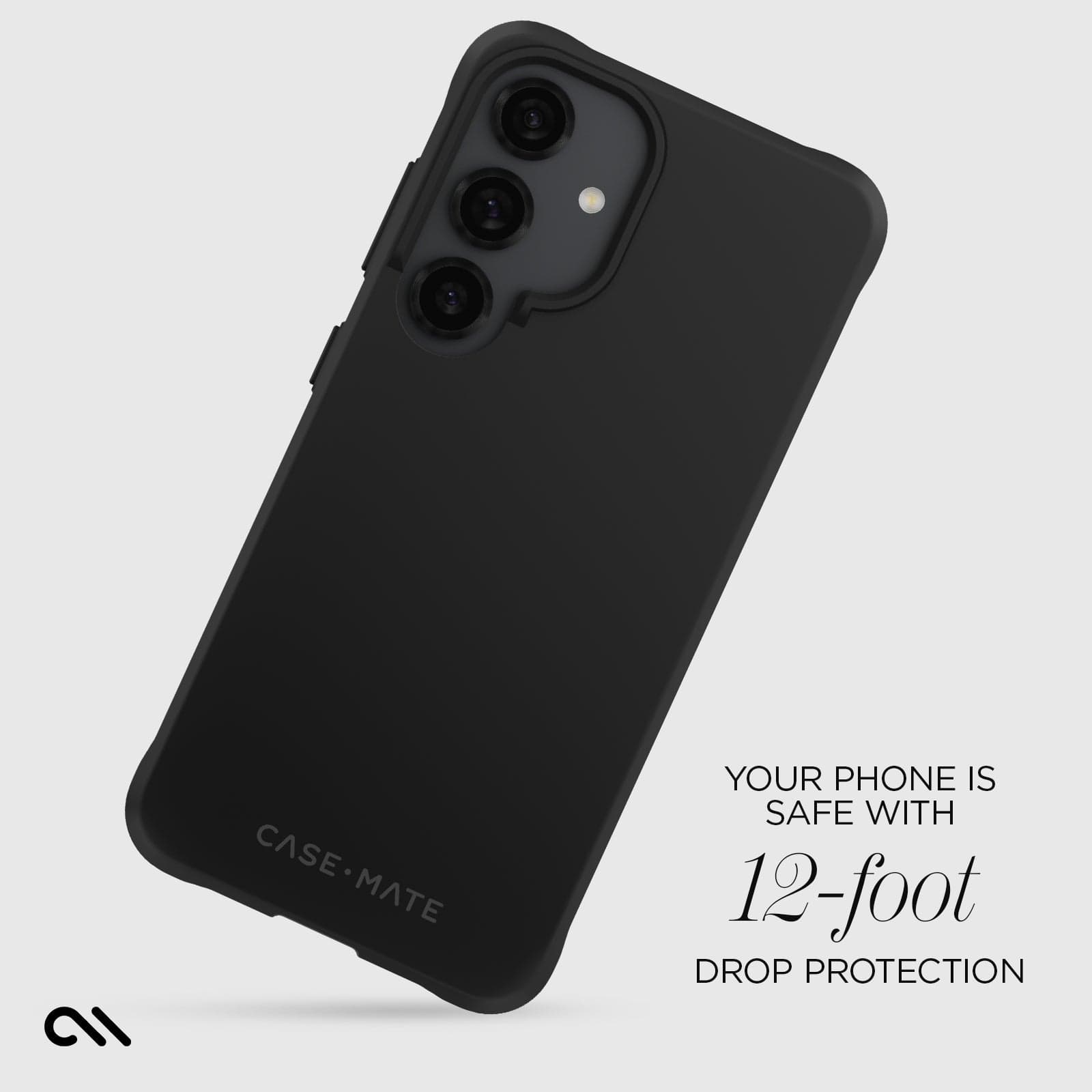 YOUR PHONE IS SAFE WITH 12 FOOT DROP PROTECTION