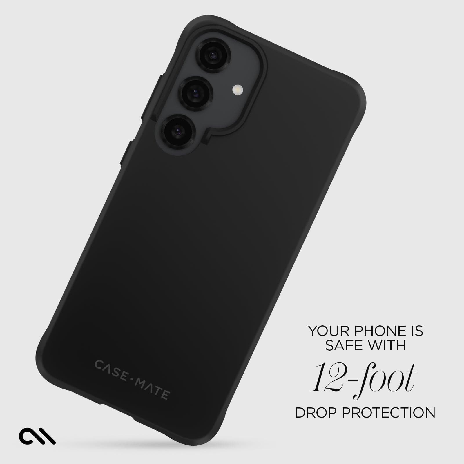 YOUR PHONE IS SAFE WITH 12 FOOT DROP PROTECTION