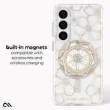 Built-in magnets compatible with accessories and wireless charging