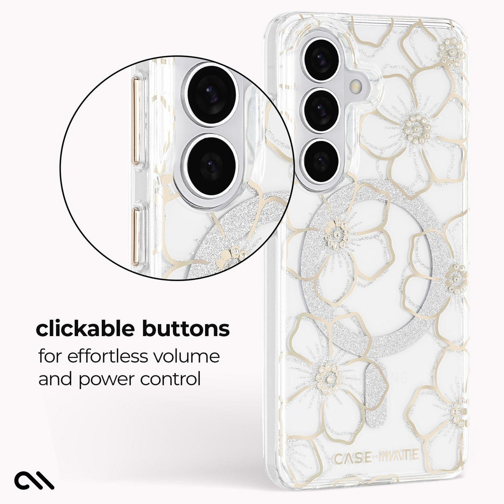 clickable buttons for effortless volume and power control