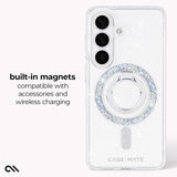 Built-in magnets compatible with accessories and wireless charging