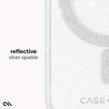 reflective silver sparkle