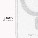 reflective silver sparkle