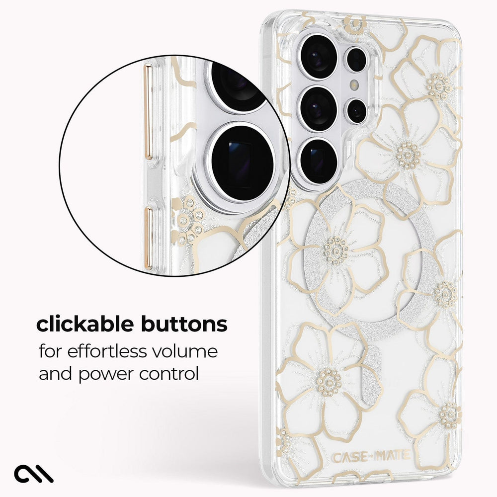 clickable buttons for effortless volume and power control