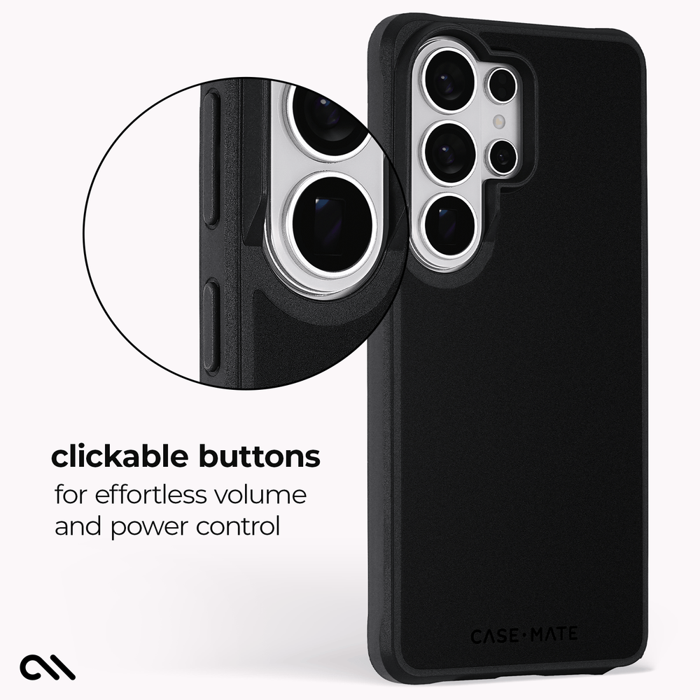 clickable buttons for effortless volume and power control