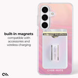Built-in magnets compatible with accessories and wireless charging