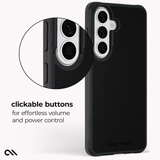 clickable buttons for effortless volume and power control