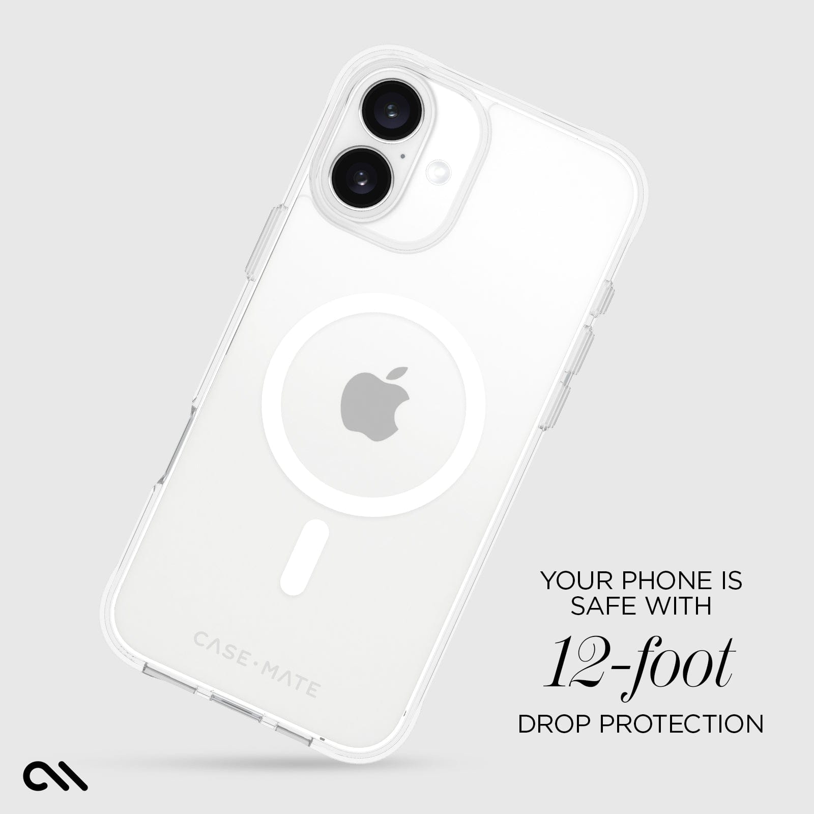 YOUR PHONE IS SAFE WITH 12-FOOT DROP PROTECTION