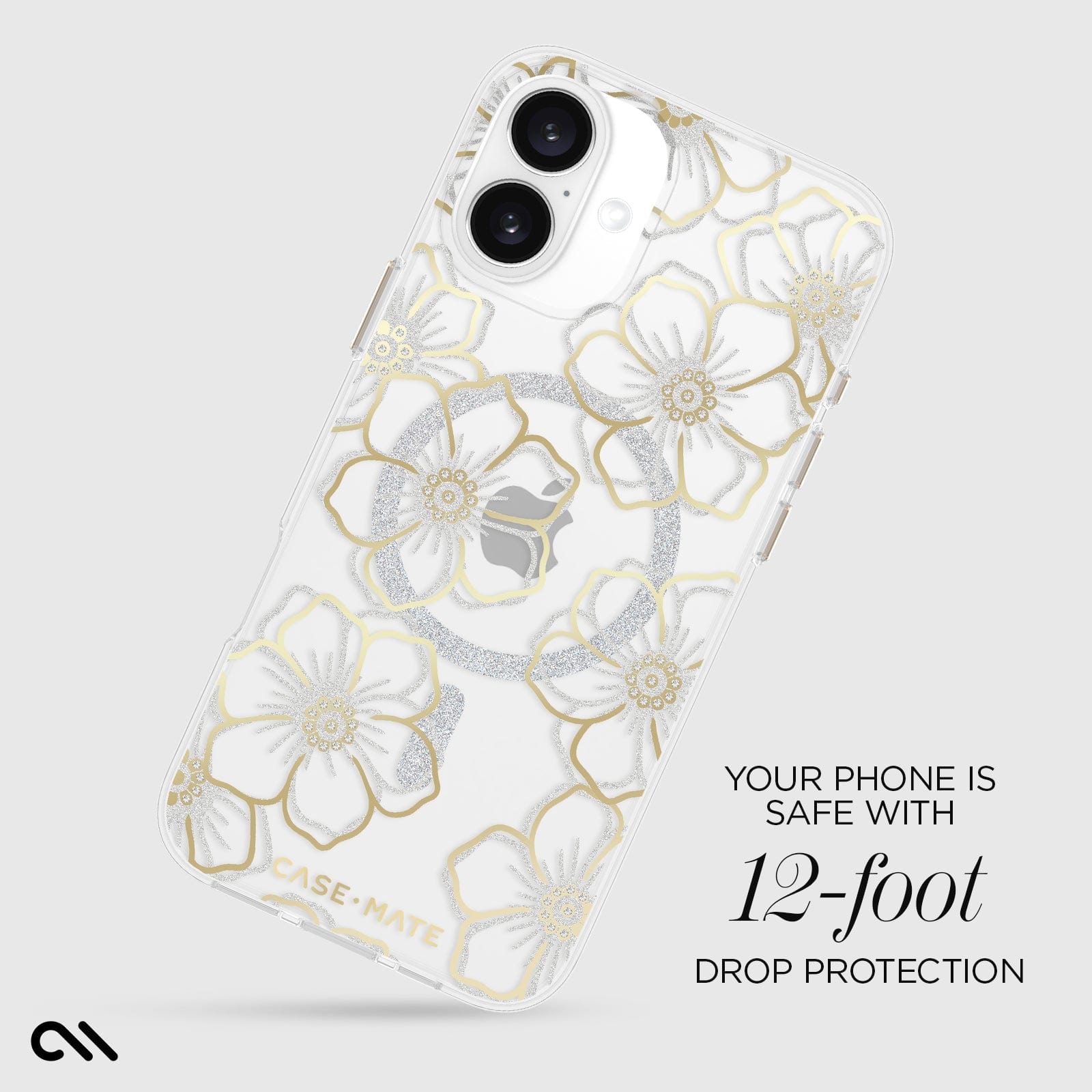 YOUR PHONE IS SAFE WITH 12-FOOT DROP PROTECTION
