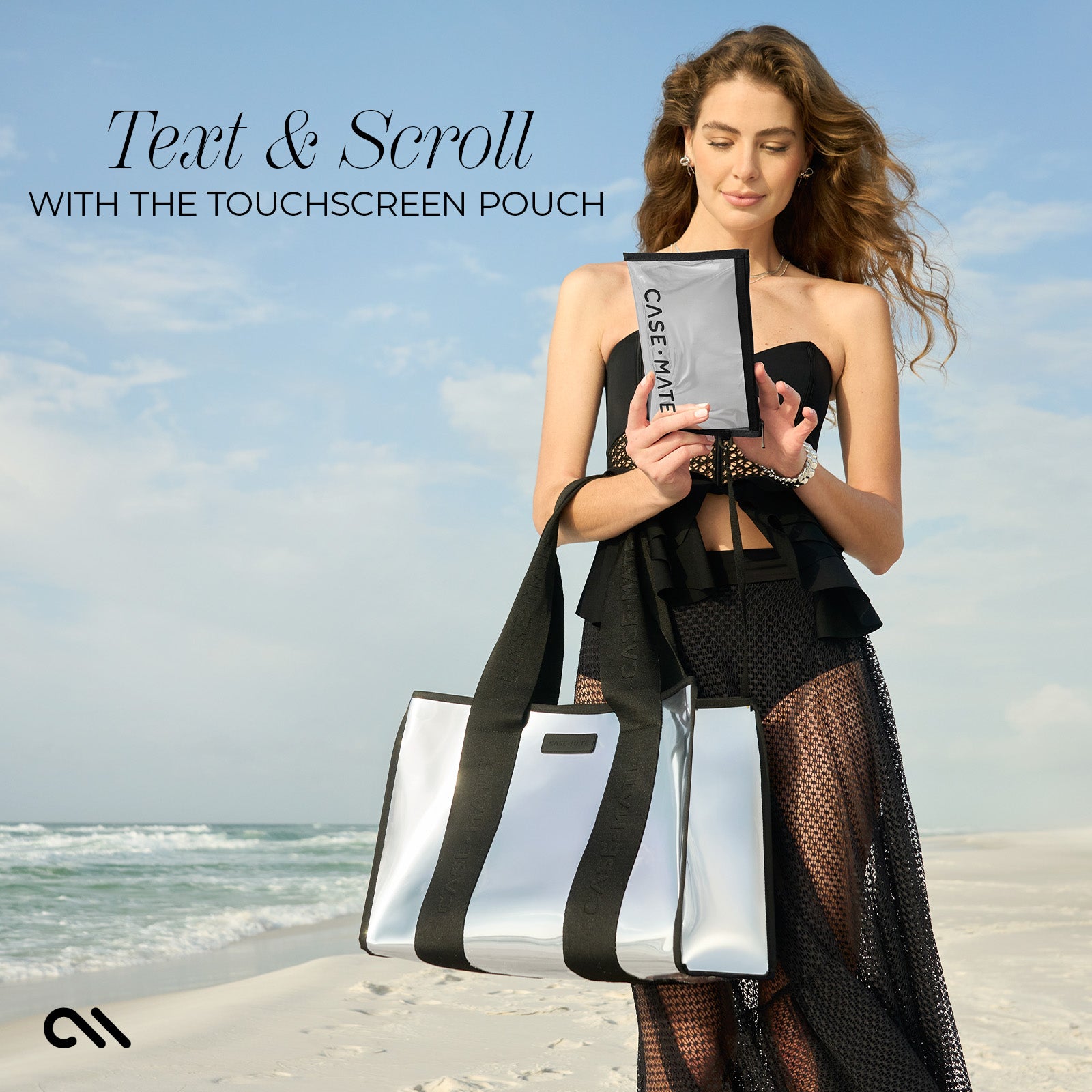 TEXT AND SCROLL WITH THE TOUCHSCREEN POUCH