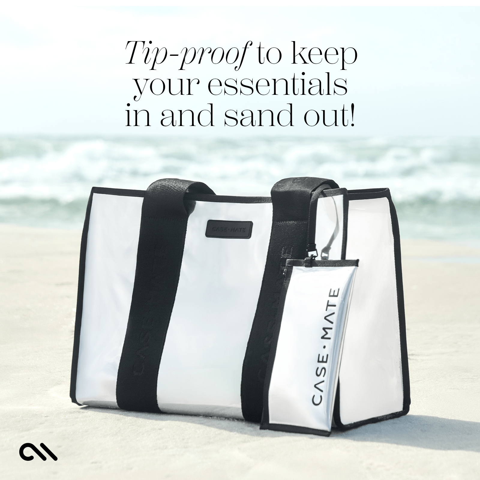 TIP-PROOF TO KEEP YOUR ESSENTIALS IN AND SAND OUT!