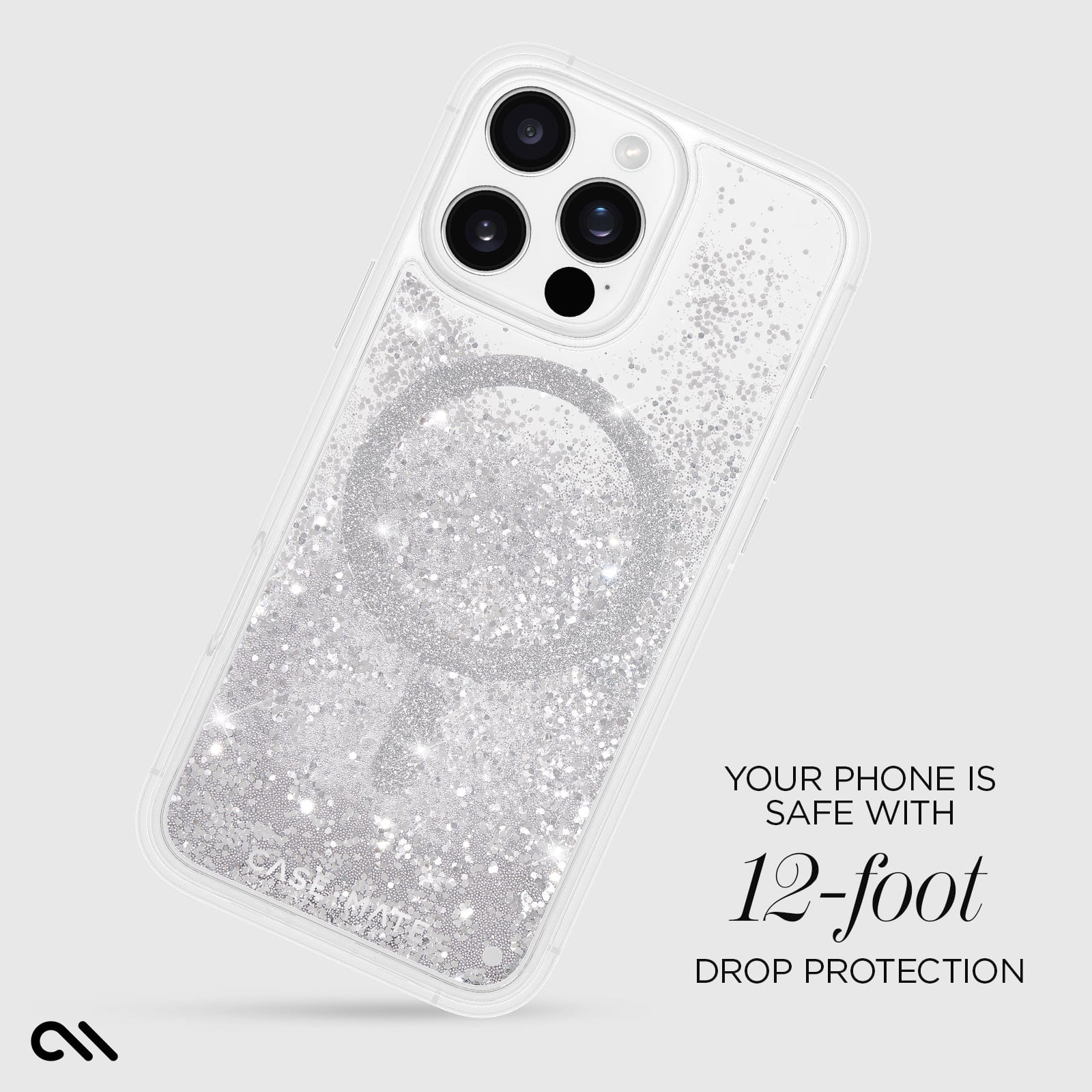 YOUR PHONE IS SAFE WITH 12 FOOT DROP PROTECTION