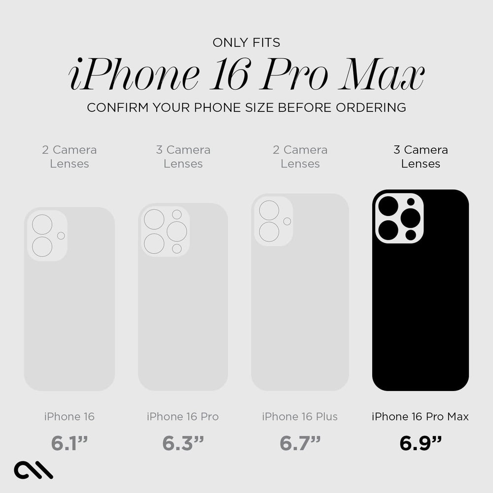 ONLY FITS IPHONE 16 PRO MAX CONFIRM YOUR PHONE SIZE BEFORE ORDERING