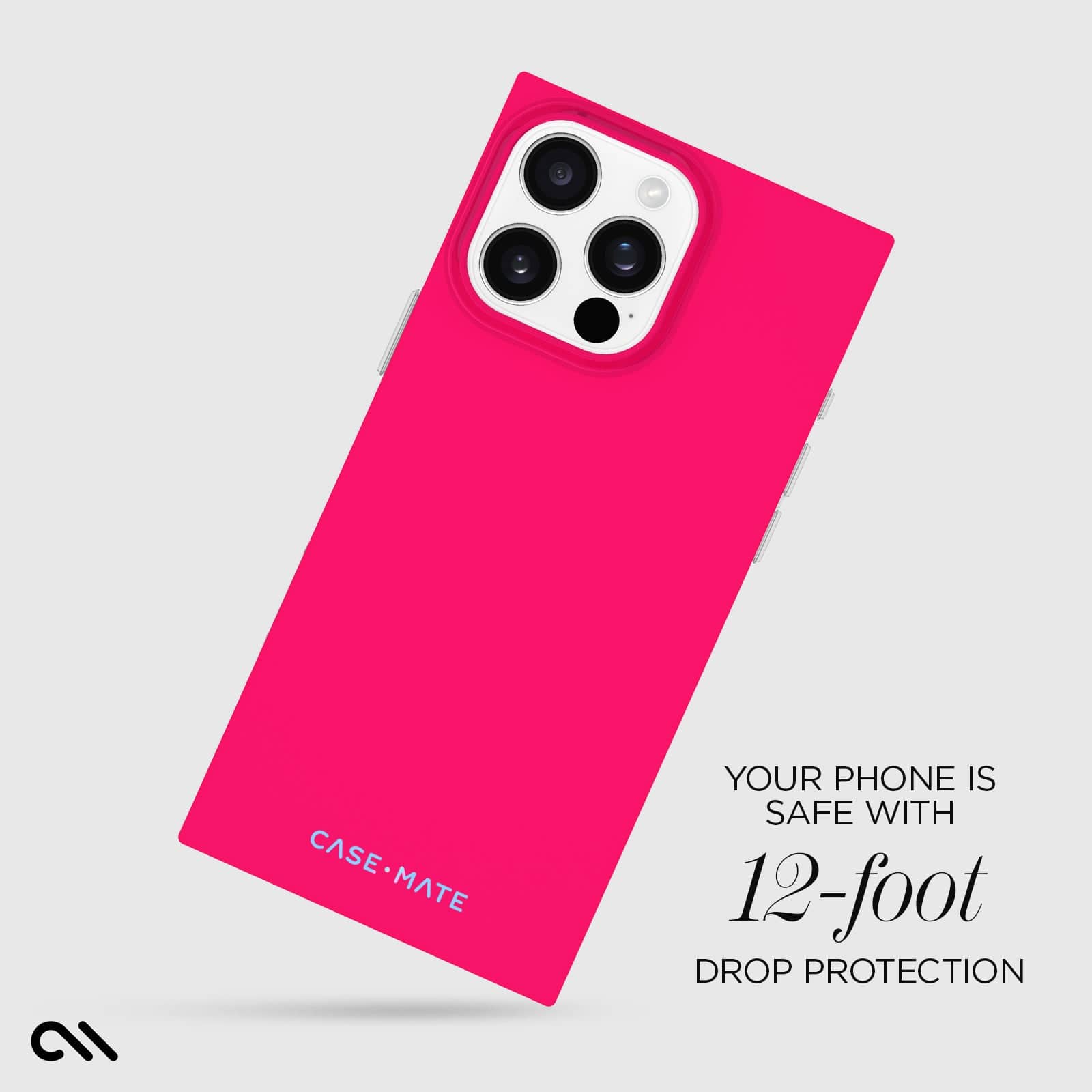 YOUR PHONE IS SAFE WITH 12 FOOT DROP PROTECTION