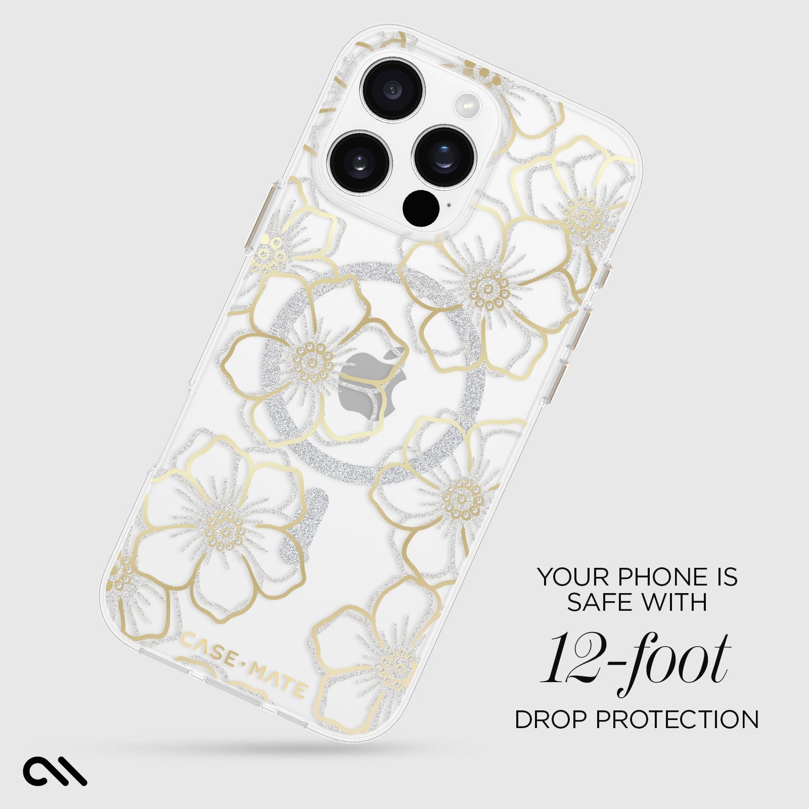 YOUR PHONE IS SAFE WITH 12-FOOT DROP PROTECTION.