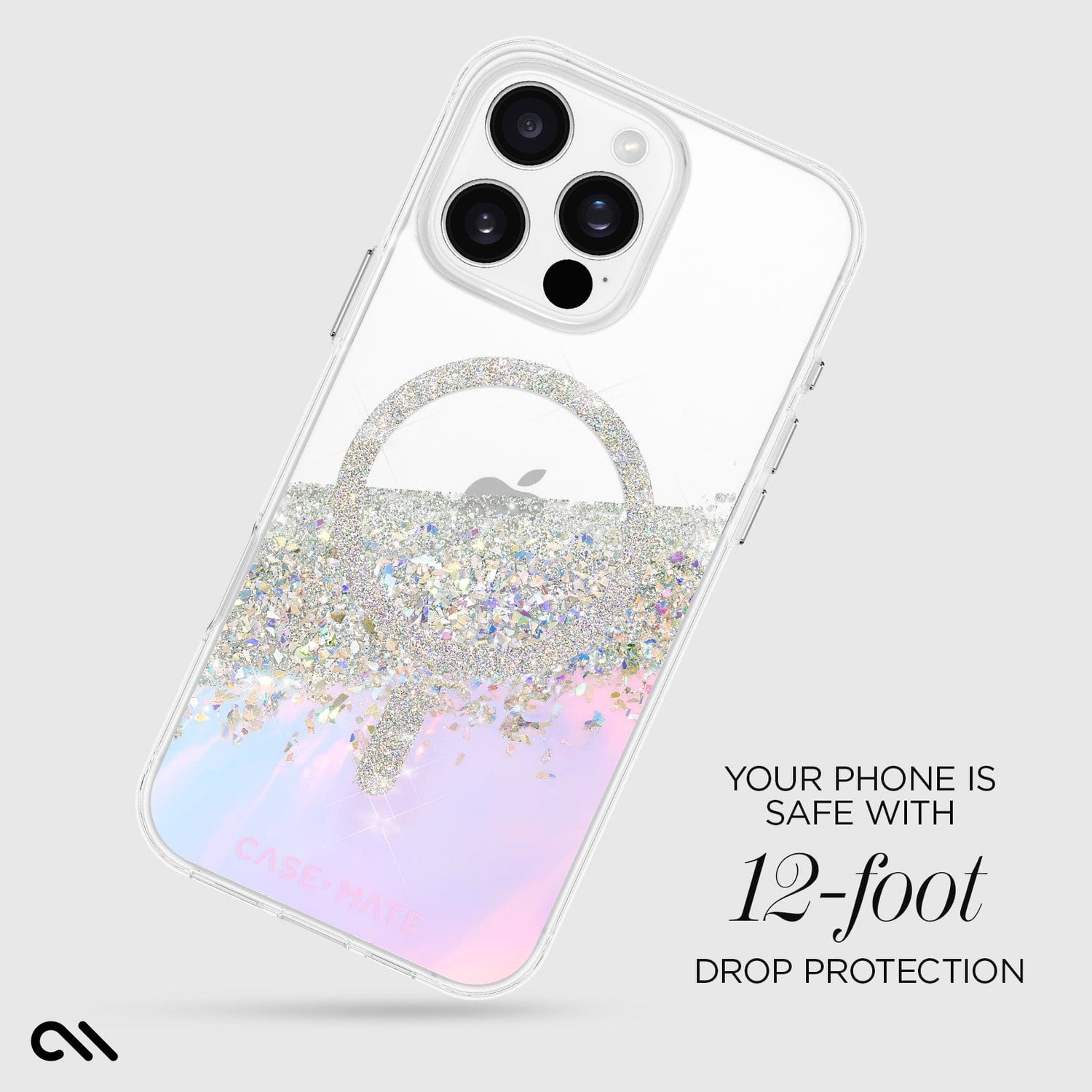 CASE-MATE Custodia Per IPhone 12 Pro Max – Karat Crystal Con Protezione Micropel – Anticaduta 3 Metri