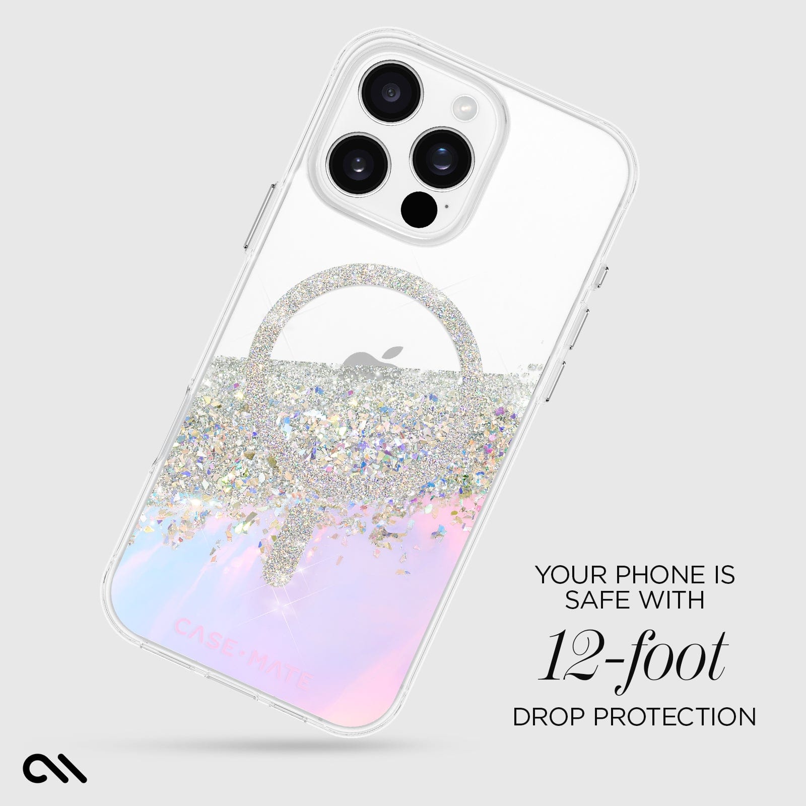 YOUR PHONE IS SAFE WITH 12-FOOT DROP PROTECTION