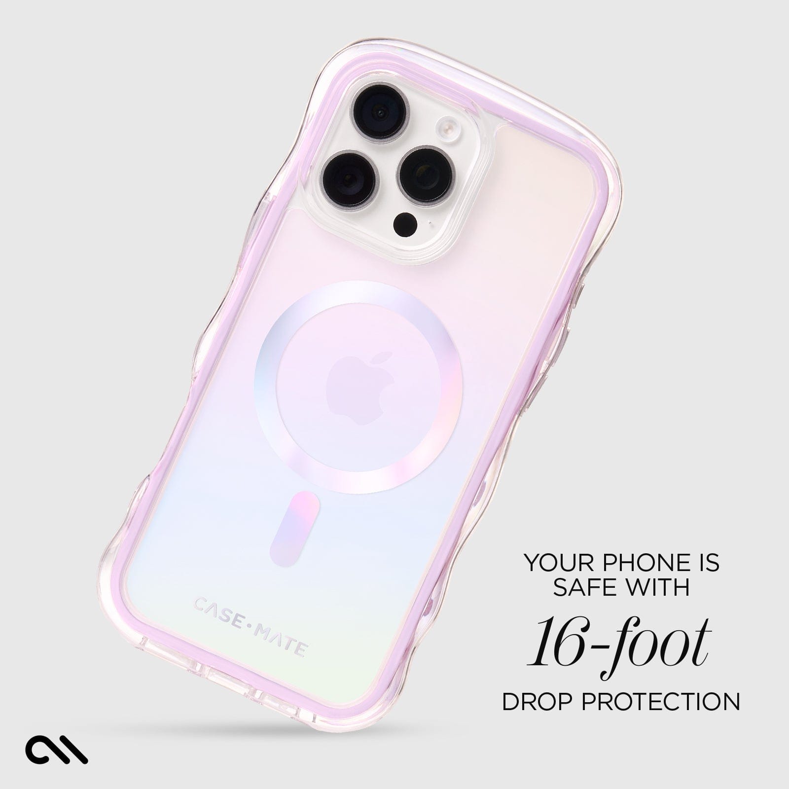 YOUR PHONE IS SAFE WITH 16-FOOT DROP PROTECTION