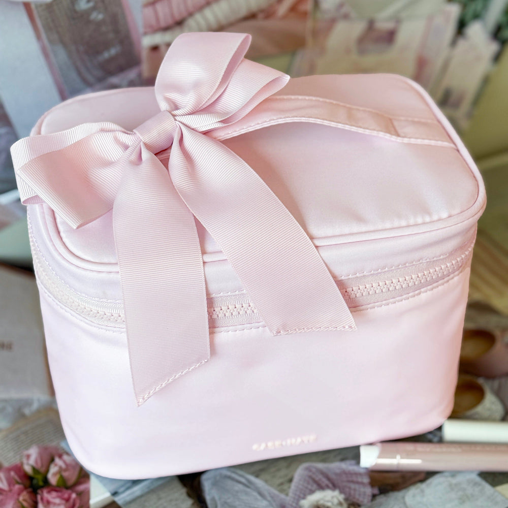 Train Case Ballet Pink Bow
