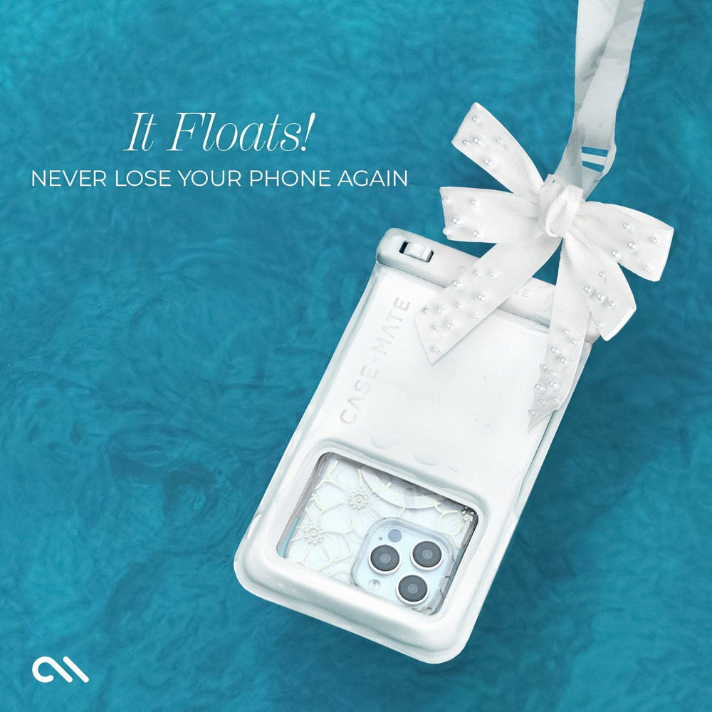 IT FLOATS! NEVER LOSE YOUR PHONE AGAIN #color_ivory pearl bow