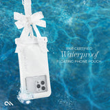 IP68 CERTIFIED WATERPROOF FLOATING PHONE POUCH #color_ivory pearl bow