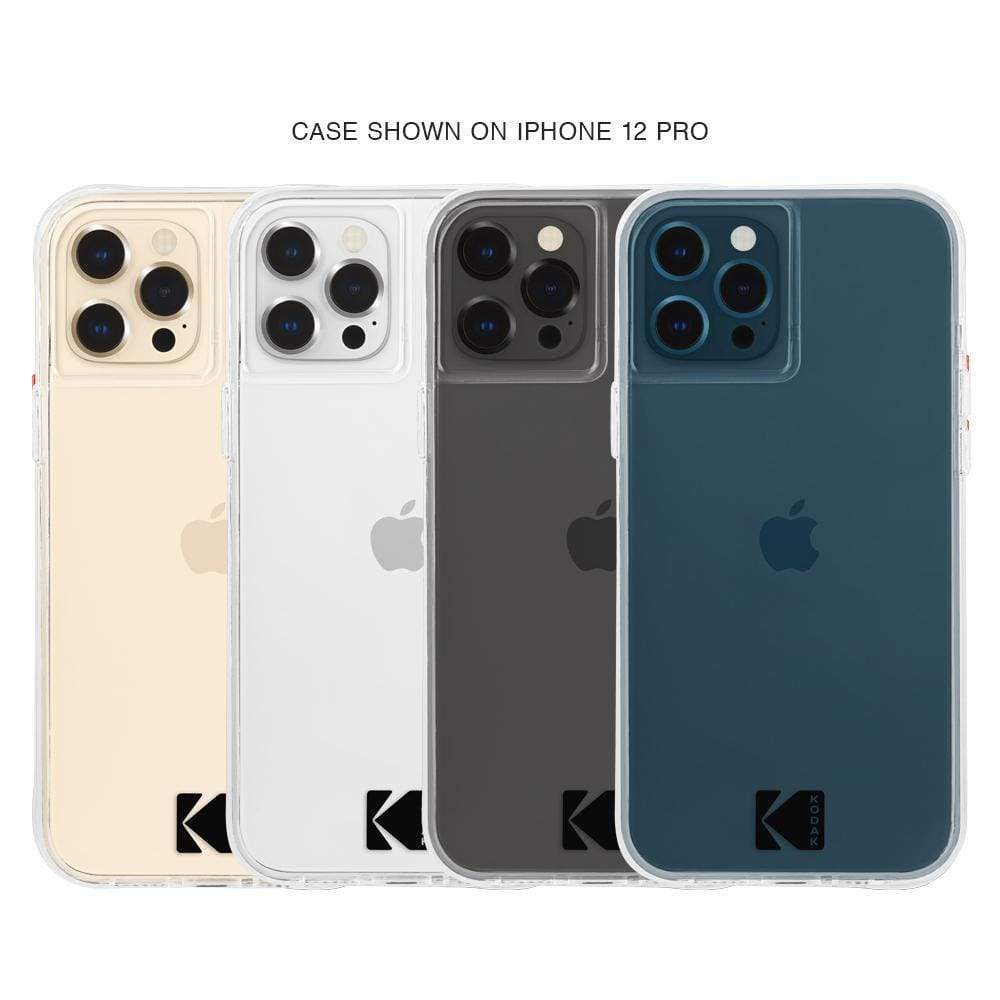 Case Shown on iPhone 12 Pro. color::Kodak Clear